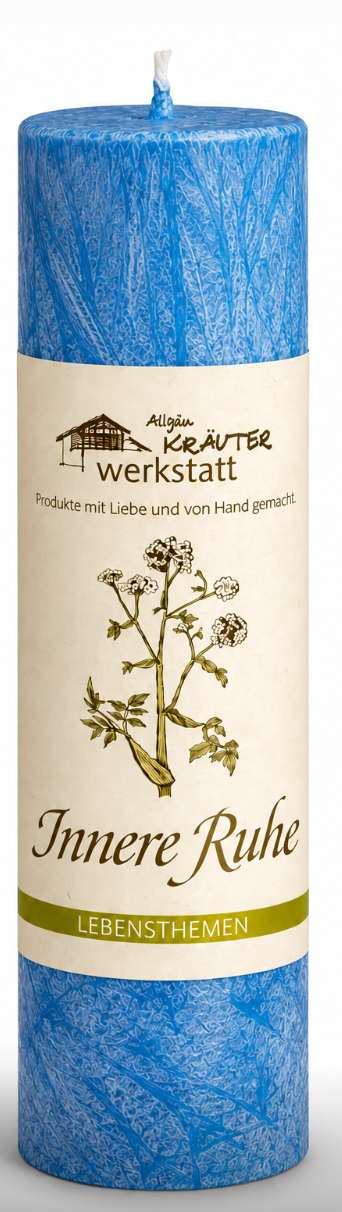 Innere Ruhe Kerze – Heilkräuterkerze von der Allgäu Kräuterwerkstatt