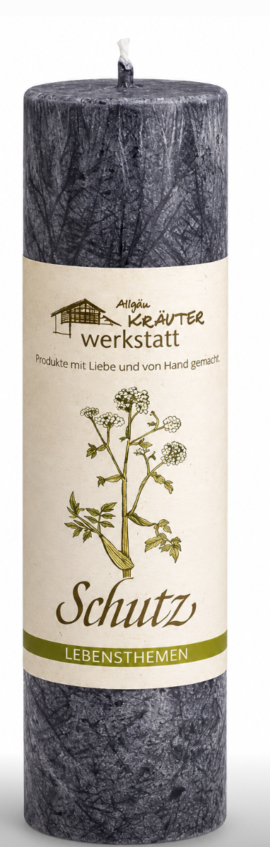Schutz Kerze – Heilkräuterkerze von Allgäu Kräuterwerkstatt
