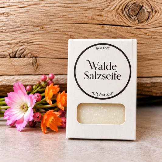 Salzseife mit Duft handgeschöpft 100g