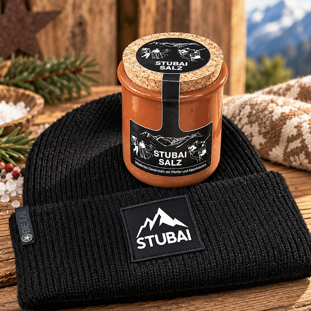 Stubai Salz mit schwarzer Stubai Mütze