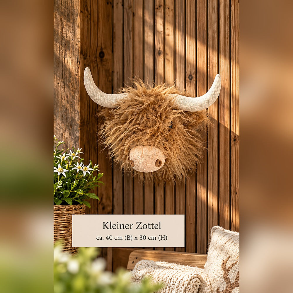 Kleiner Zottel, ca. 40 cm Breite x 30 cm Höhe